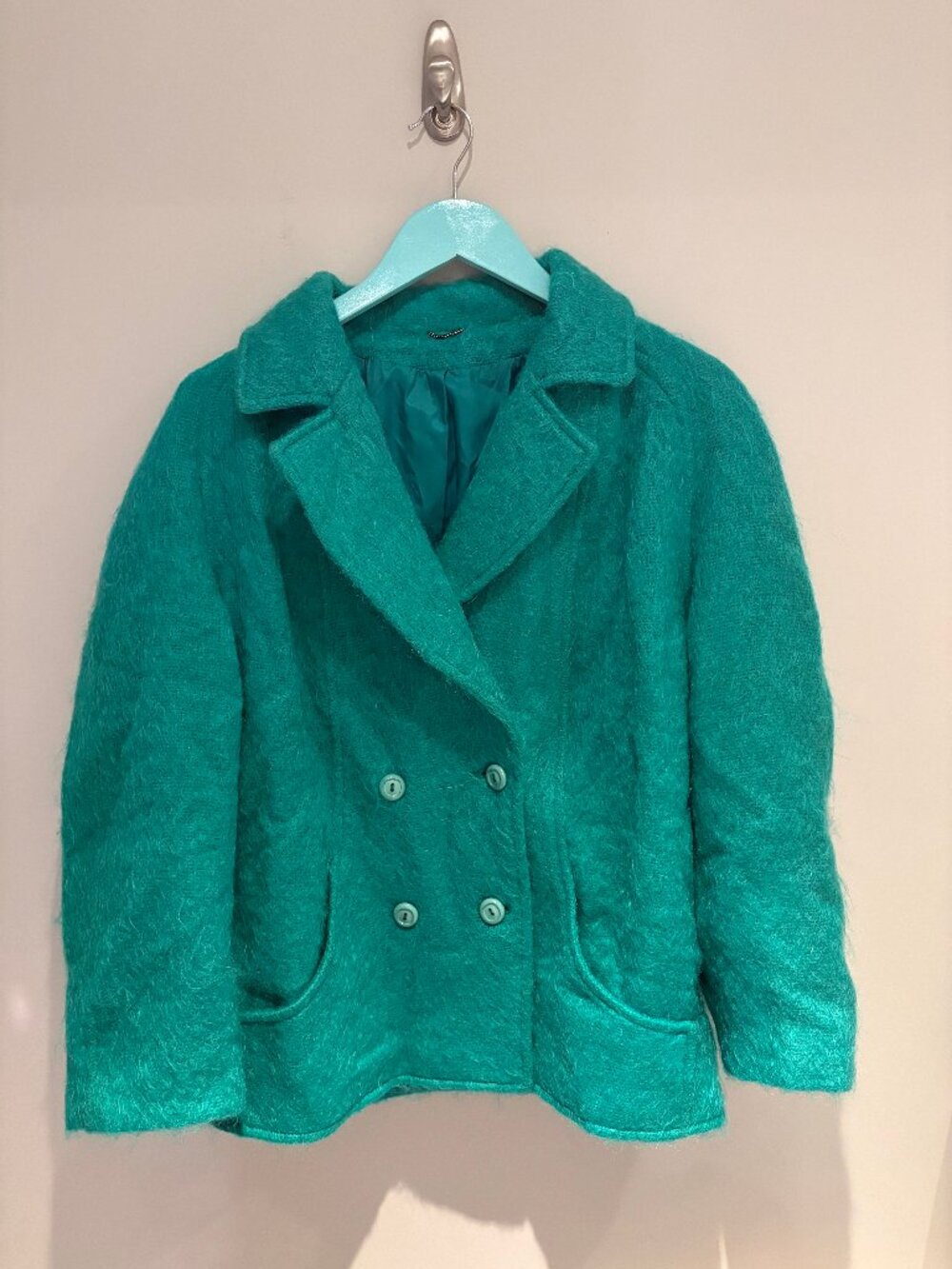 Authentic Green Scottish Wool Jacket (Vintage)